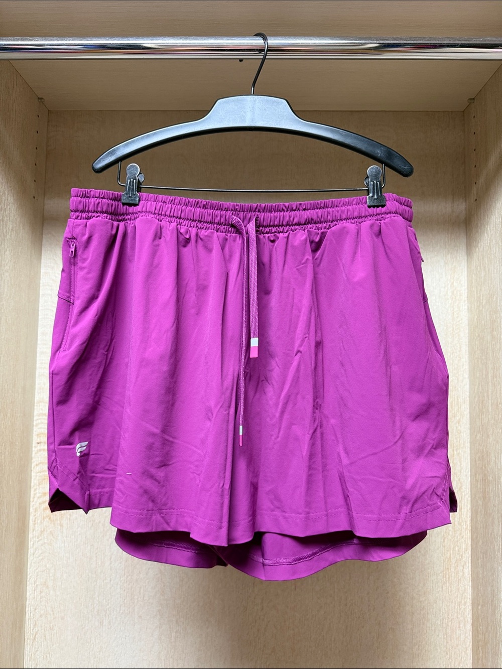 Women’s Magenta Active Shorts with Drawstring